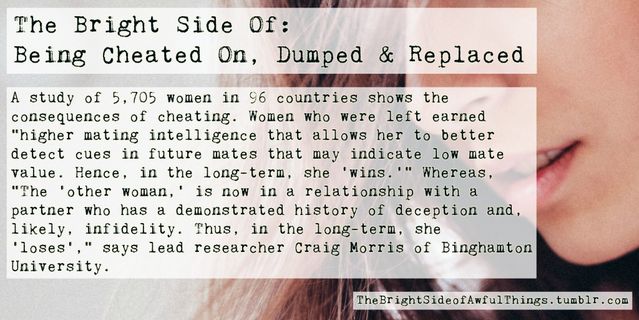 The Bright Side Of Being Cheated On, Dumped & Replaced | Psychology Today  United Kingdom