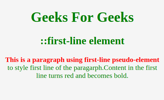 Css Pseudo Elements - Geeksforgeeks