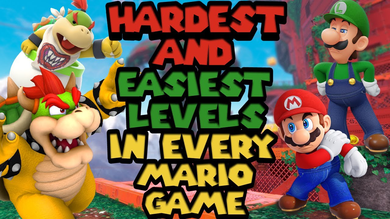 The Hardest And Easiest Levels In Every Mario Game - Youtube