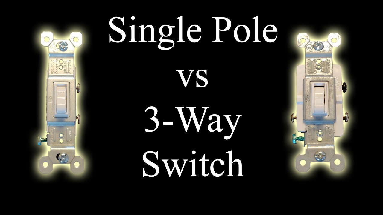 Single Pole Vs 3-Way Switch In Under 3 Minutes - Youtube