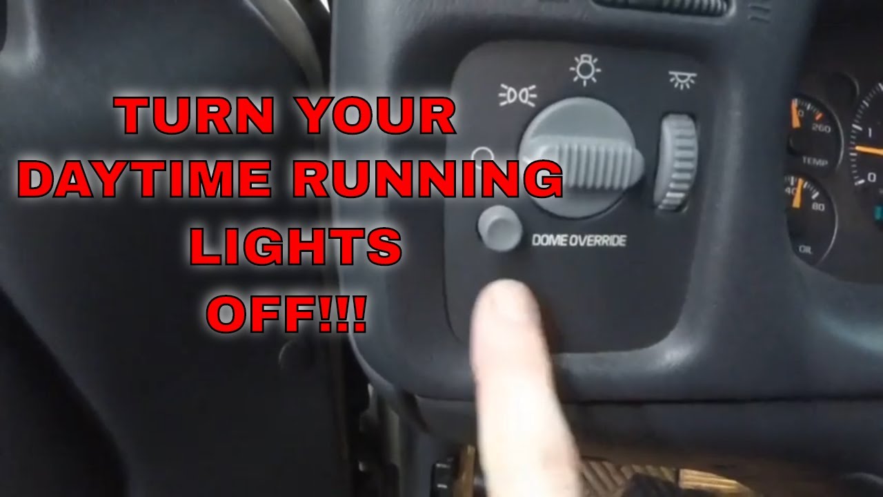 How To Turn Off Your Gm Automatic/Daytime Running Lights!!!!!!!!! - Youtube