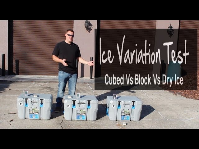 Cubed Ice Vs Block Ice Vs Dry Ice, Which Last The Longest? How Does Dry Ice  Work In A Cooler? - Youtube