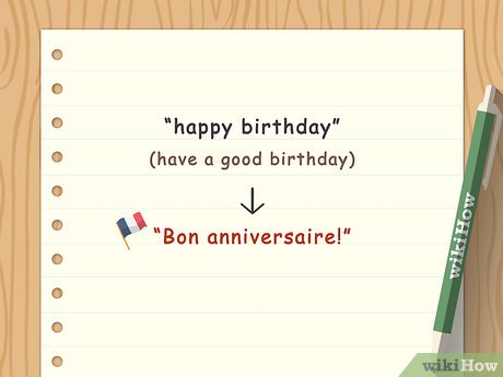 4 Ways To Say Happy Birthday In French - Wikihow